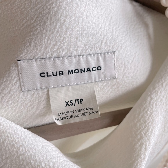 Club Monaco white cropped top - Picture 6 of 6